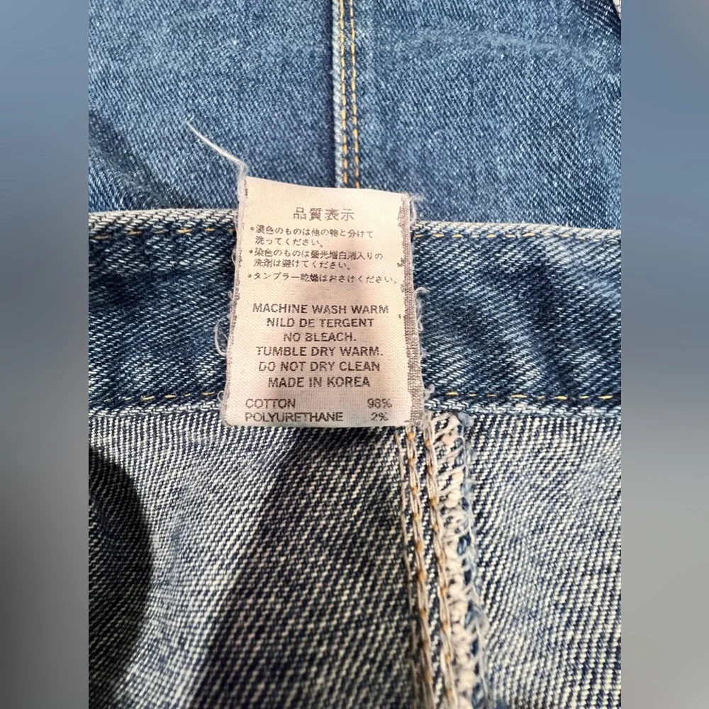 Vintage 90s E.P.I. Jean skirt with button down details size Medium(8) - Picture 7 of 12